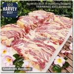 Australia BEEF TRIMMINGS 65CL daging sapi tetelan frozen HARVEY bulk carton pack +/- 28kg 50x33x18cm (price/kg)